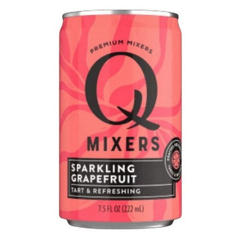 Q Drinks, Sparkling Grapefruit, 7.5 Oz X 8 Count (Case Of 6) Q Drinks