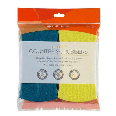 Full Circle Home, Recycled Stretch Counter Scrubbers, 4 Count (Case Of 6) Full Circle Home