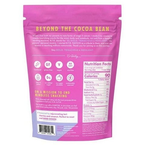 B.T.R. Bar, Cherry Chocolate Superfood Truffle Cups, 3.17 Oz (Case Of 6) B.T.R. Bar