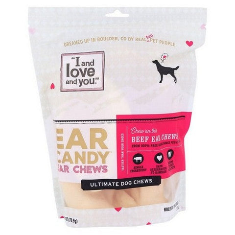 I And Love And You, Beef Ear Dog Chews, 5 Count (Case Of 6) I And Love And You