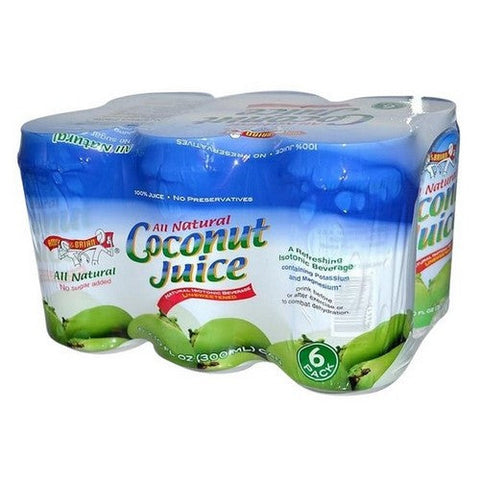 Amy & Brian, Coconut Juice, 10 Oz X 6 Count (Case Of 4) Amy & Brian