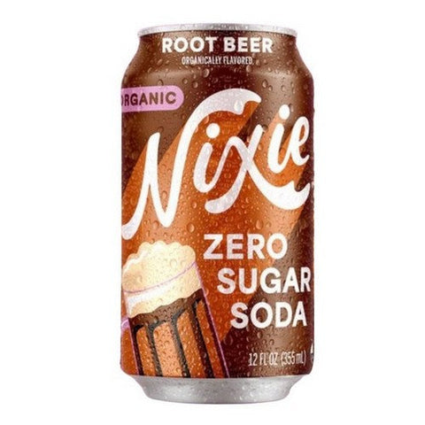 Nixie, Soda Root Beer Zero Sugar, 12 Oz (Case Of 12) Nixie