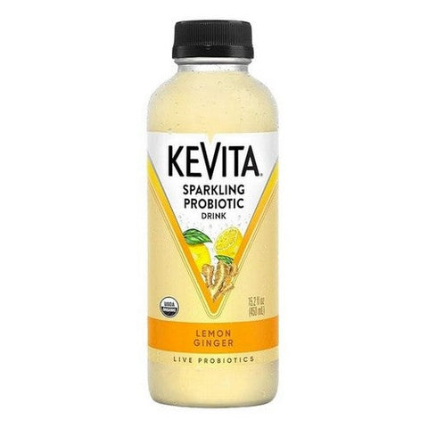 Kevita, Sparkling Probiotic Drink Lemon Ginger, 15.2 Oz (Case Of 6) Kevita