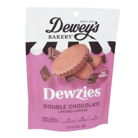 Deweys, Dewzies Layered Double Chocolate Cookies, 5.8 Oz (Case Of 6) Deweys