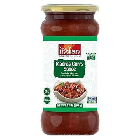 Truly Indian, Madras Curry Sauce Vegan, 13 Oz (Case Of 6) Truly Indian