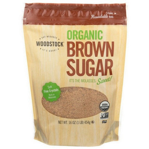 Woodstock, Organic Brown Sugar, 16 Oz (Case Of 12) Woodstock