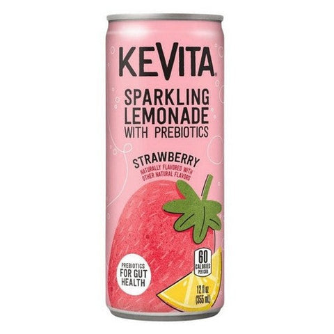 Kevita, Sparkling Strawberry Lemonade, 12 Oz (Case Of 12) Kevita