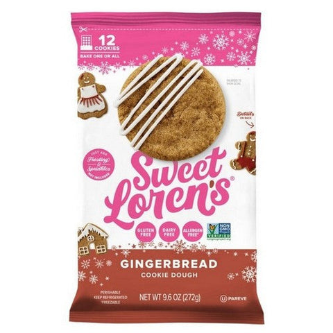 Sweet Loren's, Gingerbread Cookie Dough, 9.6 Oz (Case Of 6) Sweet Loren's