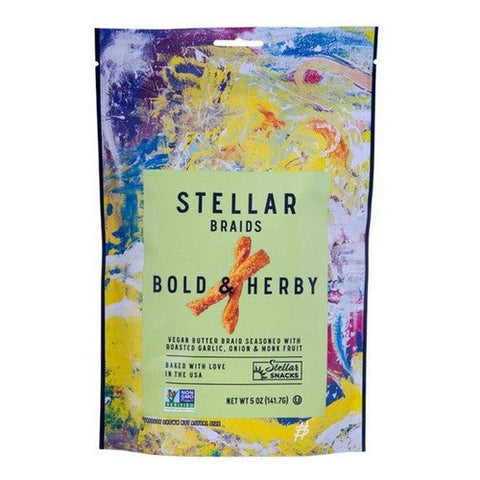 Stellar Snacks, Bold And Herby Pretzel Braids, 5 Oz (Case Of 6) Stellar Snacks