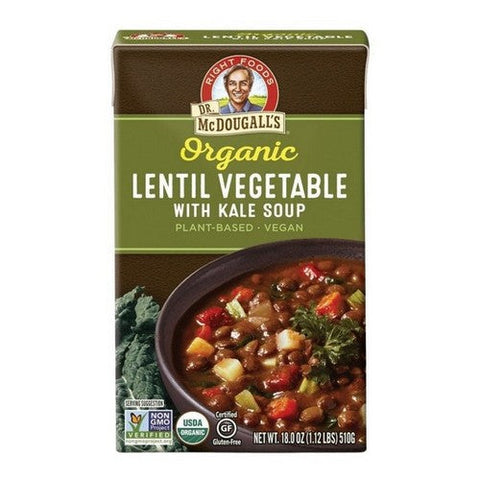 Dr. Mcdougall's, Organic Lentil Vegetable Soup, 18 Oz (Case Of 6) Dr. Mcdougall's