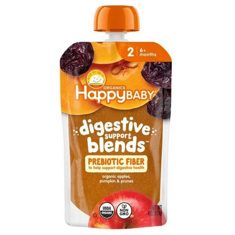 Happy Baby Food, Apple Pumpkin Prunes, 4 Oz (Case Of 16) Happy Baby Food