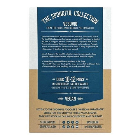 Sfoglini, Sporkful Collection Vesuvio Pasta, 16 Oz (Case Of 6) Sfoglini