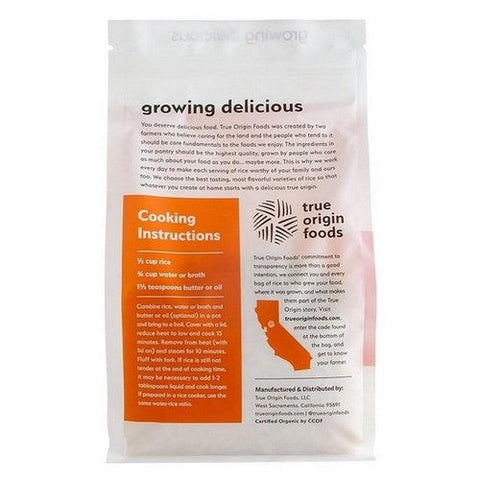 True Origin Foods, White Basmati Rice, 32 Oz (Case Of 6) True Origin Foods