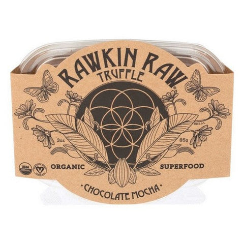 Rawkin Raw, Organic Truffle Chocolate Mocha, 3 Oz (Case Of 6) Rawkin Raw