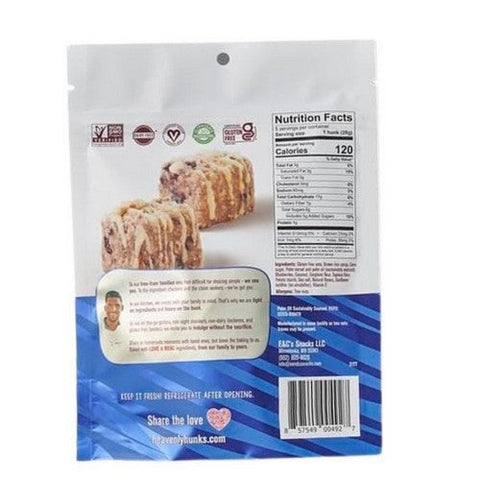Heavenly Hunks, Drizzle Blueberry Lemon Cookie, 5 Oz (Case Of 6) Heavenly Hunks