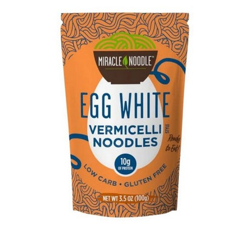 Miracle Noodle, Egg White Noodles Vermicelli, 3.5 Oz(Case Of 6) Miracle Noodle
