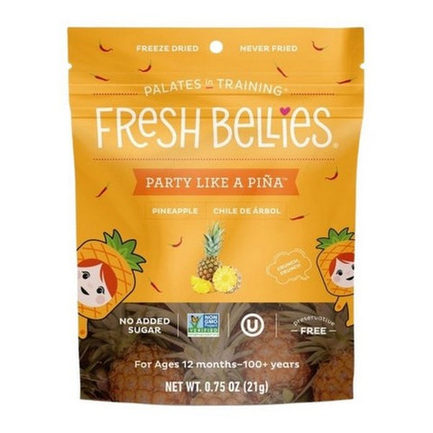 Fresh Bellies, Party Like A Pineapple Snack, 0.75 Oz (Case Of 6) Fresh Bellies