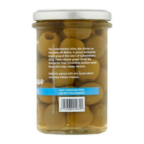 Delallo, Castelvetrano Green Pitted Olives, 5.3 Oz (Case Of 6) Delallo