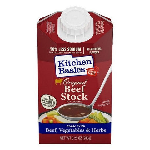 Kitchen Basics, Original Beef Stock, 8.25 Oz (Case Of 12) Kitchen Basics