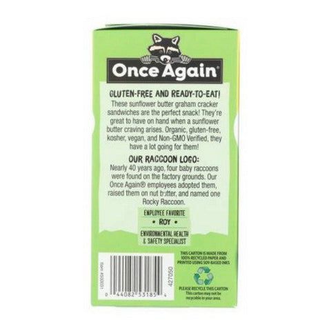 Once Again, Organic Gram Sandwich Sunflower Butter, 7.95 Oz (Case Of 6) Once Again