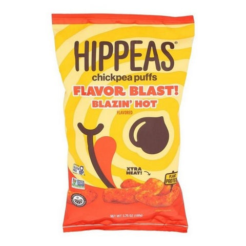 Hippeas, Chickpea Puffs Blazin' Hot, 3.75 Oz (Case Of 12) Hippeas