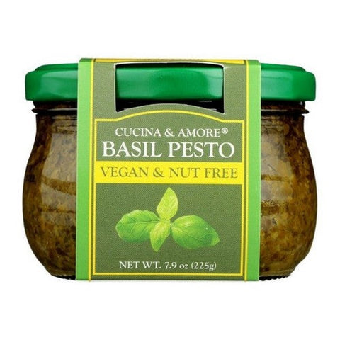 Cucina & Amore, Pesto Basil Vegan And Nut Free, 7.9 Oz (Case Of 6) Cucina & Amore