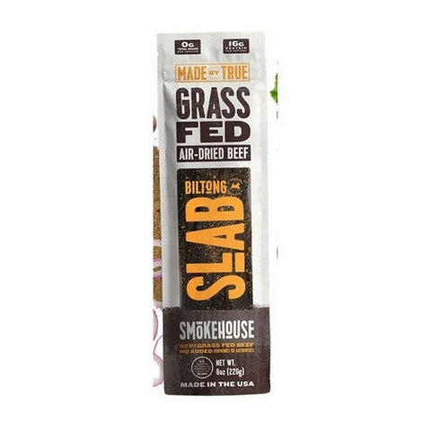 Made By True, Grass Fed Smoke House Slab Beef, 8 Oz (Case Of 6) Made By True