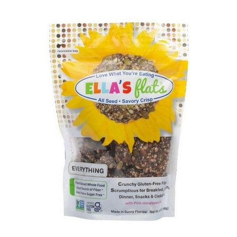 Ellas Flats, Everything All Seed Savory Crisp, 4.8 Oz (Case Of 6) Ellas Flats