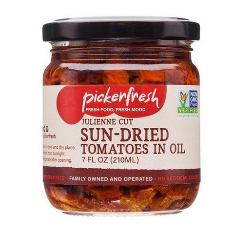 Pickerfresh, Sun Dried Tomatoes In Oil Julienne Cut, 7 Oz (Case Of 6) Pickerfresh