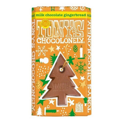 Tonys Chocolonely, Milk Chocolate With Gingerbread Bar, 6.35 Oz (Case Of 15) Tonys Chocolonely