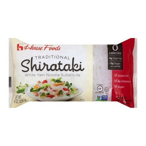 House Foods, Traditional Shirataki White Yam Noodle, 8 Oz (Case Of 12) House Foods