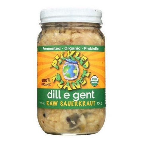 Pickled Planet, Dill E Gent Raw Sauerkraut, 16 Oz (Case Of 6) Pickled Planet