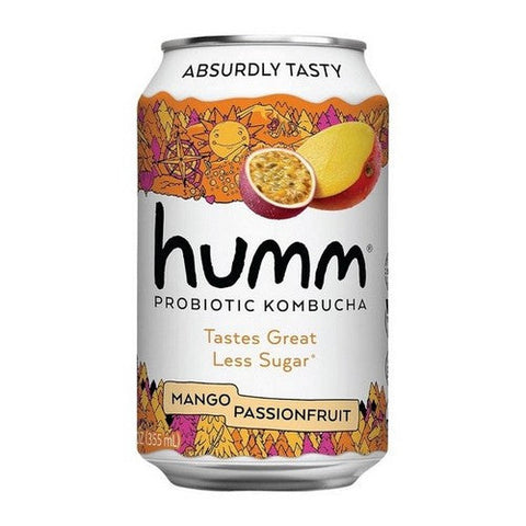 Humm Kombucha, Mango Passionfruit, 12 Oz (Case Of 6) Humm Kombucha