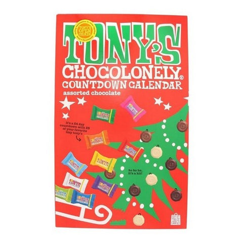 Tonys Chocolonely, Countdown Calendar Assorted Chocolate, 17.94 Oz (Case Of 12) Tonys Chocolonely