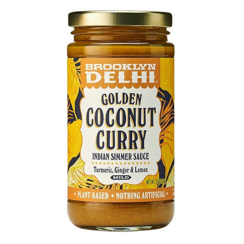 Brooklyn Delhi, Golden Coconut Curry Indian Simmer Sauce, 12 Oz (Case Of 6) Brooklyn Delhi