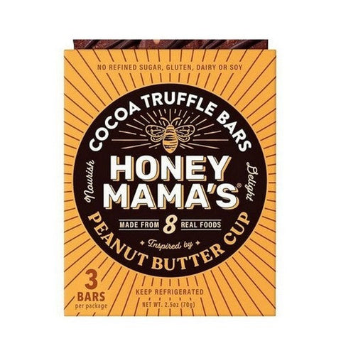 Honey Mamas, Peanut Butter Cup Cocoa Truffle Bars, 2.5 Oz (Case Of 12) Honey Mamas
