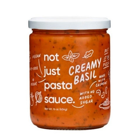 Not Just Co, Creamy Basil Pasta Sauce, 16 Oz (Case Of 6) Not Just Co