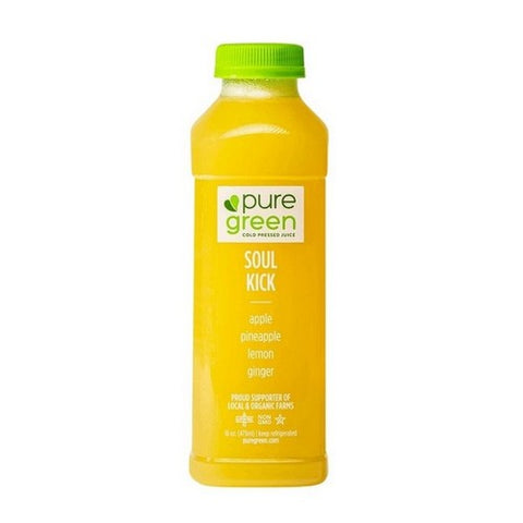 Pure Green, Soul Kick Pressed Juice Blend, 16 Oz (Case Of 6) Pure Green