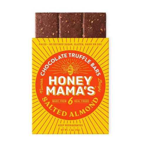 Honey Mamas, Chocolate Truffle Bar Salted Almond, 2.5 Oz (Case Of 12) Honey Mamas