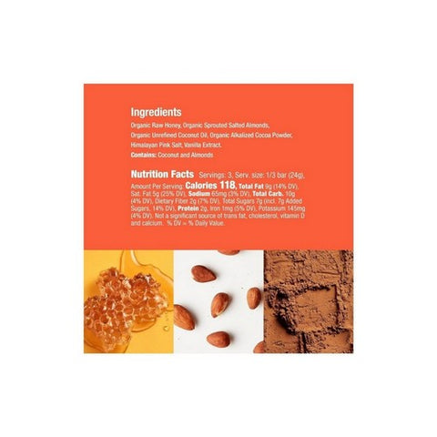 Honey Mamas, Chocolate Truffle Bar Salted Almond, 2.5 Oz (Case Of 12) Honey Mamas
