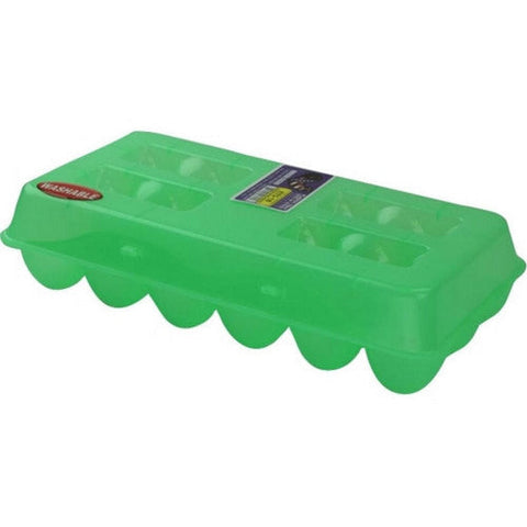 Tuff Stuff, Egg Carton Plastic Green, 18 Egg Caps