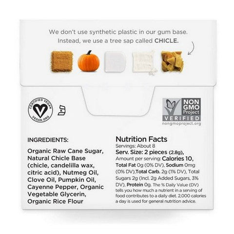 Simplygum, Natural Gum Pumpkin Spice, 15 Count (Case Of 6) Simplygum
