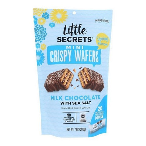 Little Secrets Llc, Mini Wafer Milk Chocolate Sea Salt Spring Edition, 7 Oz (Case Of 6) Little Secrets Llc