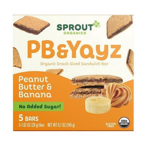 Original Sprout, Pb And yayz Peanut Butter And Banana, 5.1 Oz (Case Of 6) Original Sprout