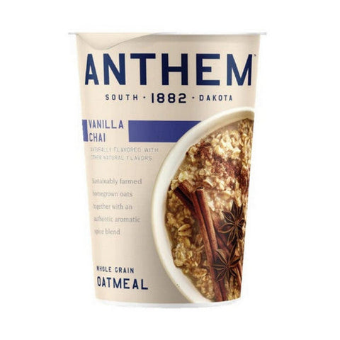 Anthem, Anthem Oatmeal Cup Whole Grain Vanilla Chai, 3.25 Oz (Case Of 6) Anthem