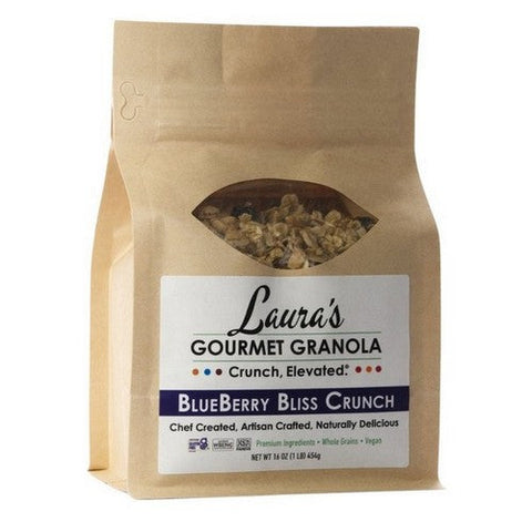 Lauras Gourmet Granola, Blueberry Bliss Crunch Granola, 16 Oz (Case Of 6) Lauras Gourmet Granola