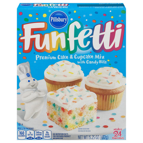 Funfetti Cake Mix 15.25 Oz (Case Of 12) by Pillsbury