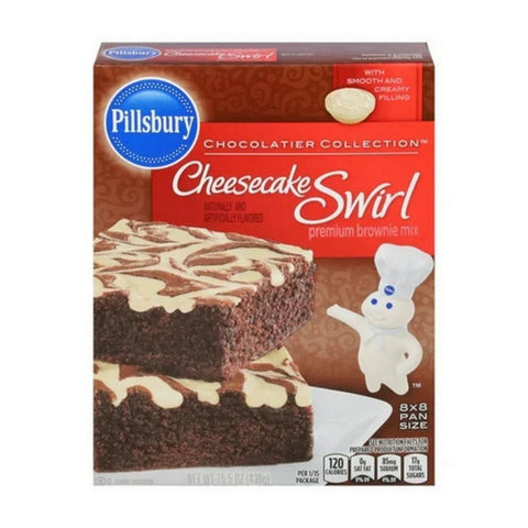Chocolatier Collection Cheesecake Swirl Premium Brownie Mix 15.5 Oz (Case Of 12) by Pillsbury