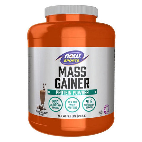 Now Foods, Mass Gainer Protein Powder Creamy Chocolate, 5.5 Lbs Now Foods