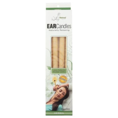 Wallys Natural Products, All Natural Beeswax Candle, HERBAL, 4 PACK Wallys Natural Products